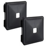 2 RV 4" RUBBER BUMPER PLUG END CAP COVER w/Tabs