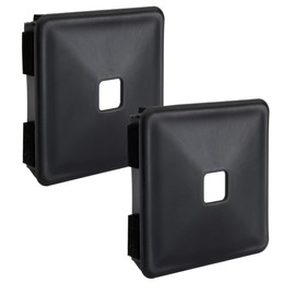 2 RV 4" RUBBER BUMPER PLUG END CAP COVER w/Tabs BLACK CAMPER TRAVEL TRAILER