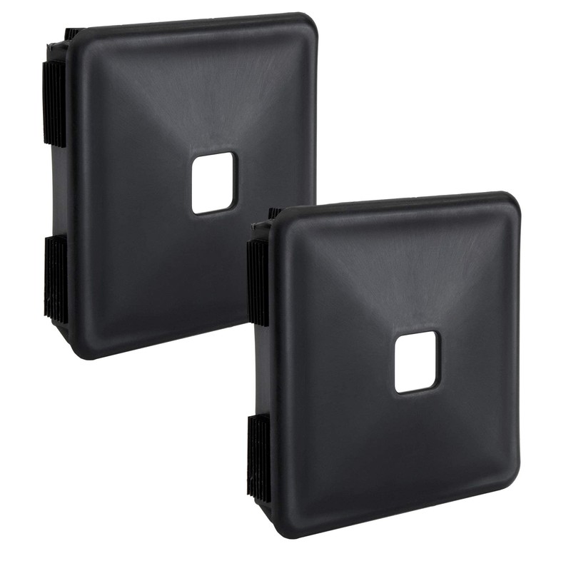 2 RV 4" RUBBER BUMPER PLUG END CAP COVER w/Tabs