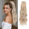 Benehair Ponytail Extension 26" Long Curly Wave Clip in Hair
