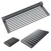 Kraus Roll Up Dish Drying Rack with Self-Draining Silicone Dish