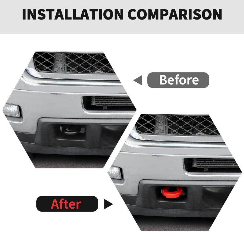 RT-TCZ Tow Hook Covers Bumper Tow Hook Covers Protector Cover