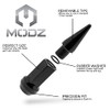 MODZ Golf Cart Black Spiked Lug Nuts - Set of