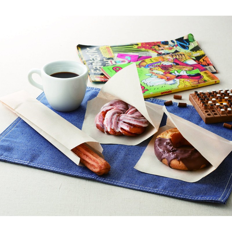 pakkutakeyama Food Bag Oil Natural Triangle Bag , biege