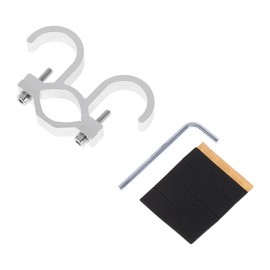 HEROFFIX Motorcycle Hanging Hook Arc Motorcycle Helmet Luggage Bag Holder Hanger for Scooters Bicycles Aluminum Alloy Silver Tone Hexagon Wrench Gasket