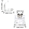 Aifeier ET 4 Pcs Cordless Shade Mounting Bracket with Metal