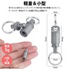 Prendre PR-BUK21L Keychain, Titanium Alloy, With Lock, Separated, Keyring, Detachable,