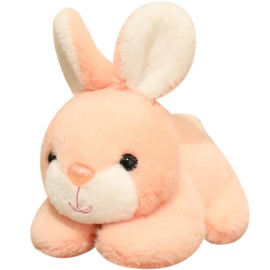 Happwow Bunny Plush Toy,Rabbit Stuffed Animal Cute Pink Plush Doll Soft Down Plush Gift for Kids Christmas Birthday