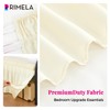 RIMELA Cream Bed Skirts with Split Corners King Size 15