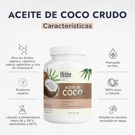 Lúdika | Aceite de Coco Crudo 500 g | Prensado en Frío 100% Puro | Hidratante Piel y Cabello | Anti Frizz y Brillo | Uso Cosmético