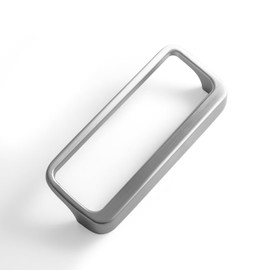 Goo-Ki Satin Nickel Cabinet pulls with 3''(76mm) Hole Center,Modern Zinc Alloy Finger Pulls for Drawer,Wardrobe,Cupboard,6 Pack