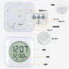 Waterproof Watch, Digital Thermometer/Hygrometer, Waterproof Clock, Bathroom Clock, Large Screen,