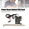 Computer Power Reset Switch PCIE Card Precise Control Thickened Gold