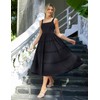 Summer Flowy Dresses for Women Midi Tulle Wedding Guest Fairy