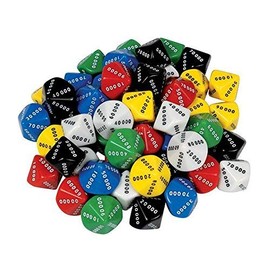 D10 Dice 10 Face 00000-90000 (Pack of 10)