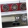 Zerodeko Fake Exhaust Tip Car Decorative Sticker for Scratch Collision