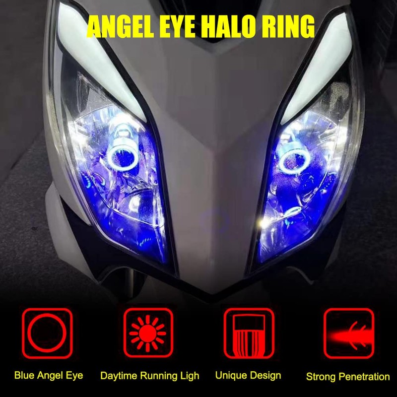 YSY BA20D LED Motorcycle Headlight Bulb Hi/Lo Beam 20W 2000LM