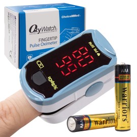 OxyWatch Fingertip Pulse Oximeter | Compact & Easy To Use | Blood Oxygen Saturation & Heart Rate Monitor