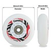 Roller Blade Wheels 64mm Inline Skate Wheels with Bearings ABEC-9,