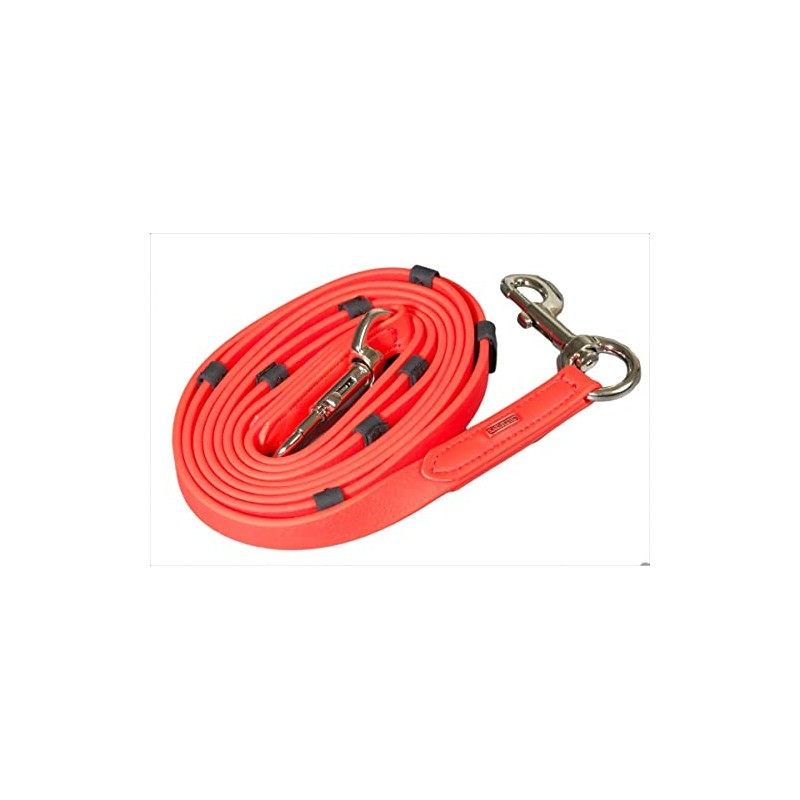 Karlslund SuperStrap Reins with Bars (Red, Chrome)