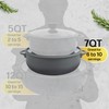 Nativo Nonstick Nontoxic Ceramic Caldero (Dutch Oven) with Glass Lid,