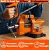 AV Steel 4-1/2" Bench Vise with 240° Flexible Swivel Locking