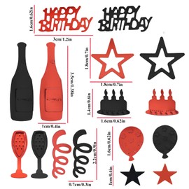 Confetti Birthday Decoration, Table Decoration Birthday Confetti, Confetti Decoration Birthday Decoration, Table Decoration Birthday, Confetti Confetti Decoration Birthday Red Black, Glitter Confetti