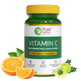 Generic Vitamin C 1250mg, 60 Veg Tablets with Amla & Orange Peel Extract| Boosts Immunity & Skin Health | Antioxidant Support for Men & Women | Supports Collagen Formation
