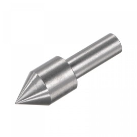 uxcell 6mm Shank, 45# Steel 10mm Dia Plum Dead Center Ejector Pin Drill Chuck Cone Tip for Mini CNC Lathe Beads Machine