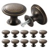 TsunNee 12PCS Vintage Cabinet Knobs Bronze Drawer Knobs, Antique Style