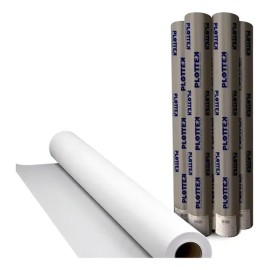 5 Rollos Papel Bond Plotter Bb 400 Plottek .91x50mts                                                                                                  