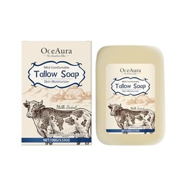 Sebum Soap, Beef Tallow Soap, Natural Tallow Balm for Cleansing and Moisturising, Relieves Dry and Itchy