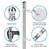 Xaoyaya 6Ft Stainless Steel Flag Pole,Heavy Duty Nylon 3x5 Ft