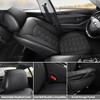 hoozoom Leather car Seat Covers Breathable Car Seat Protector Front