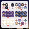 192pcs Eid Mubarak Stickers, 1.6 Inch Round Eid al-Fitr Islamic