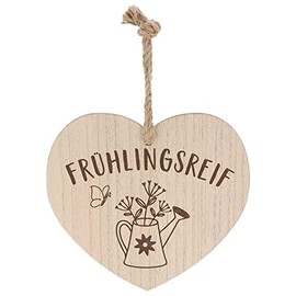 Spruchreif Wooden Heart with Engraving, Decorative Country House Style, Wall Decoration Heart, Door Decoration, Spring Decoration, Decoration Spring