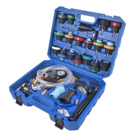 Vahaha Coolant Pressure Tester Kit, 31pc Master Coolant Vacuum Refill Kit with 23 Radiator Adapters, Radiator Cooling System Pressure Tester Kit with Vacuum Pump Vacuum Purge and Refill Tool