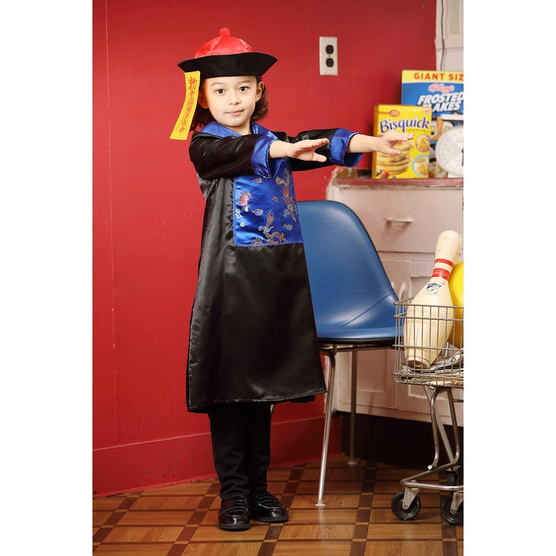 Party City Kids Cosplay Kyonshi, Black, Blue, 39.4 inches (100