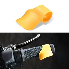 Lyxheth Motorcycle Cruise Control, Motorcycle Throttle Assist, Throttle Mounted Motorcycles Cruise Assist Wrist Hand Grip, Motorcycles Accessories Cruises Throttles Assists for 7/8" Handlebar (Yellow)