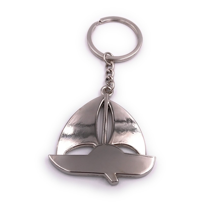 H-Customs Sailboat Boat Flat Keyring Pendant