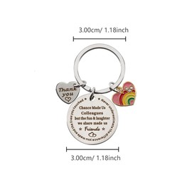 Hightopup Keyring leaving gifts for colleagues women thank you gifts for colleagues keychain retirement chance made us colleagues work goodbye gifts sorry your leaving gifts for colleague friends