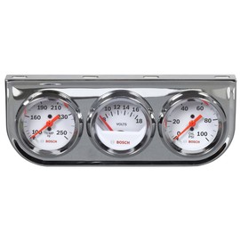 Bosch Style Line Kit de Triple Calibre 2" Esfera Blanca Bisel Cromado Modelo SP0F000046