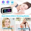 MOSUO Digital Alarm Clock with RGB Light, Digital Clock with