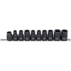BGS 2560 3/5/6/10-Point Special Car Socket Set, Black, Set of