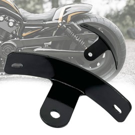 Rear Side License Plate Bracket Compatible with Harley Davidson 1993-2025,Sportster 48 72,Iron 883 1200,Nightster Roadster 1993-Up,Curved License Plate Side Mount Bracket with 1/2-inch mounting Area.