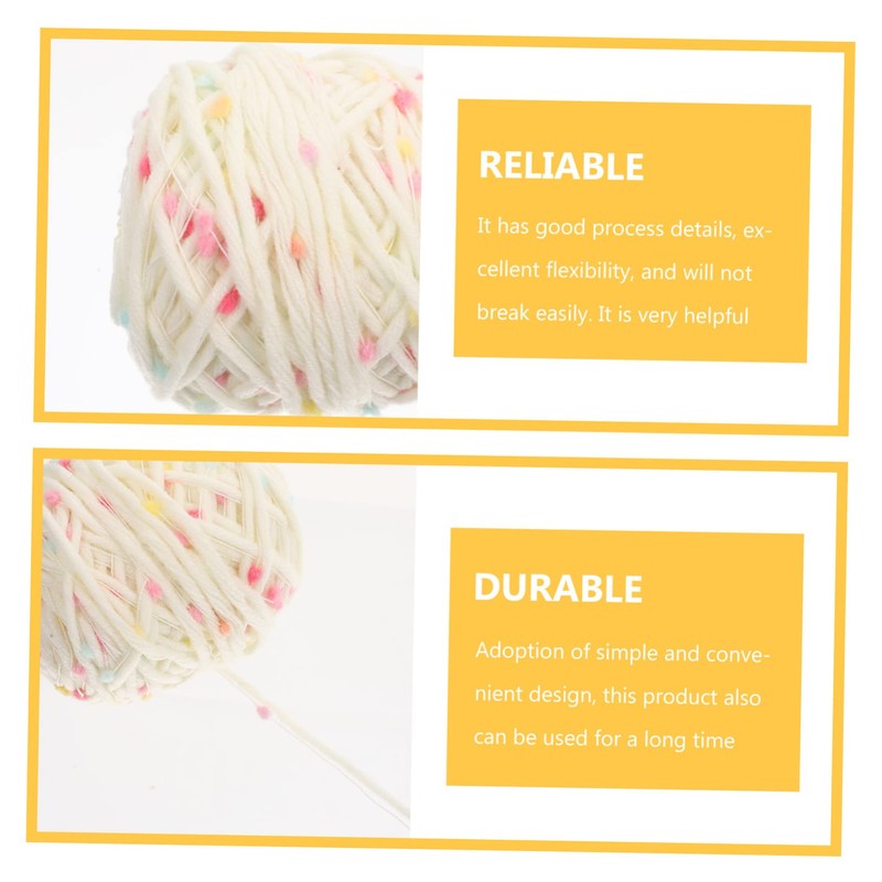 OHPHCALL 2 Rolls Supple Cat Coat Crocheting Yarn DIY Knitting