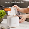 AIMALL Fashion Desktop Trash Can, Compact Self-Design Light Luxury Trash