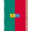Conqueror Index Notebook - Random Colour 17X22 Petits carreaux Aléatoires