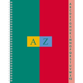 Conqueror Index Notebook - Random Colour 17X22 Petits carreaux Aléatoires