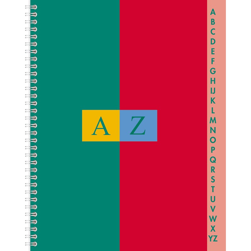 Conqueror Index Notebook - Random Colour 17X22 Petits carreaux Aléatoires